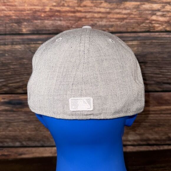 New Era 59Fifty Florida Marlins Heather Grey Fitted sz7.5 - Picture 3 of 7